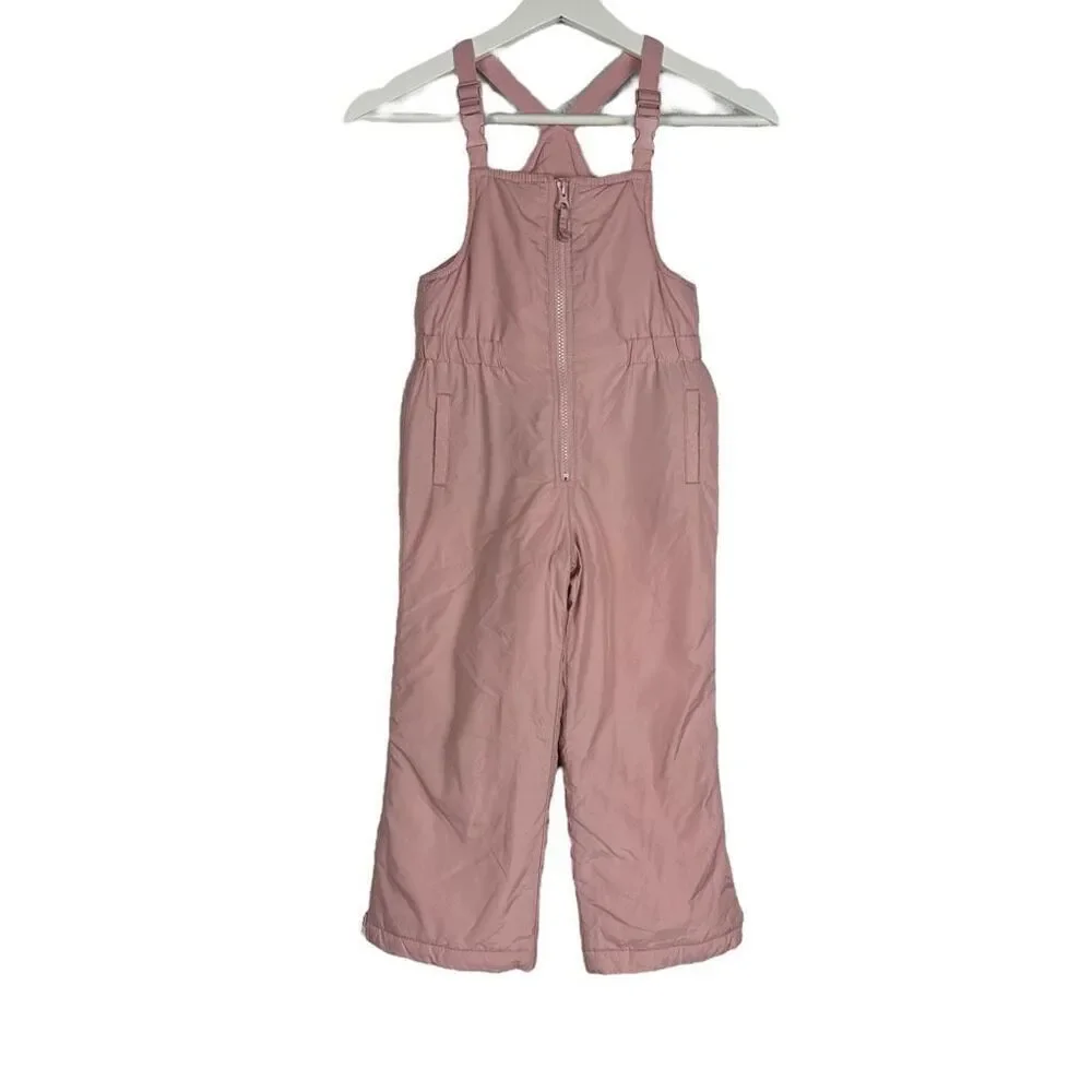 GAP Mauve Pink Girls' Snow Bib Overalls